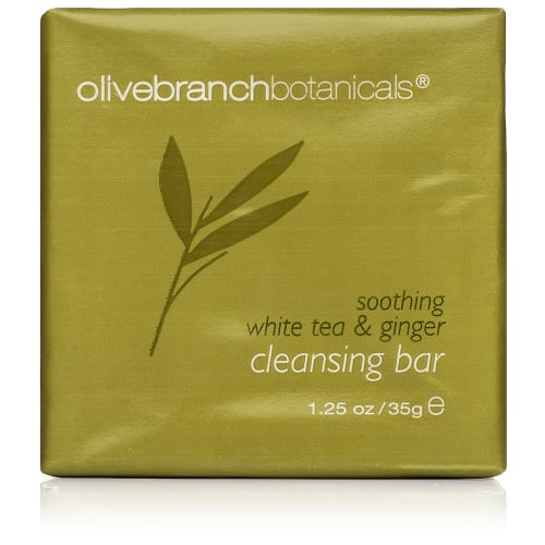 Barra Limpiadora Calmante Olive Branch Botanicals, Envuelta en Papel, 1.25oz/ 35g